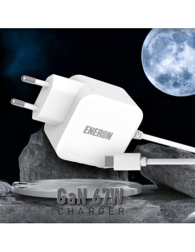 Eneron 67W WALL GaN CHARGER - white