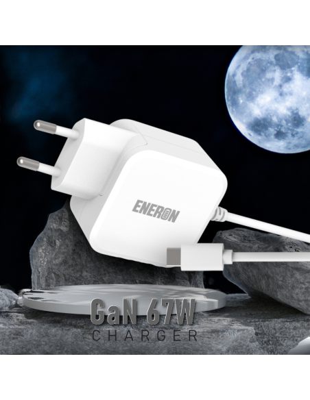 Eneron 67W WALL GaN CHARGER - white