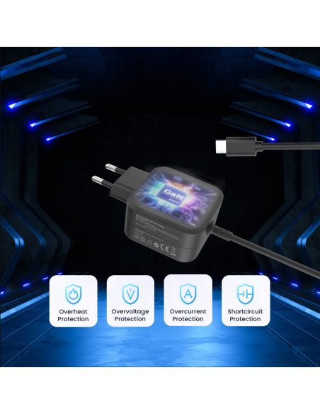 Eneron 67W WALL GaN CHARGER - BLACK