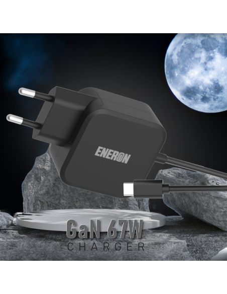 Eneron 67W WALL GaN CHARGER - BLACK