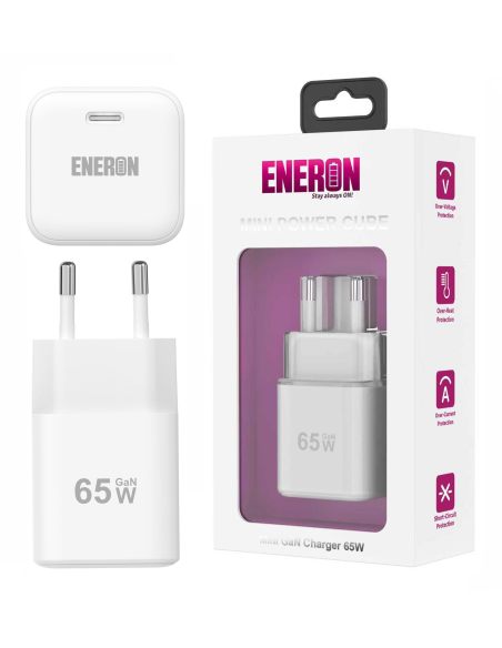 Ładowarka GaN 65W PowerCube Biała ubs-c