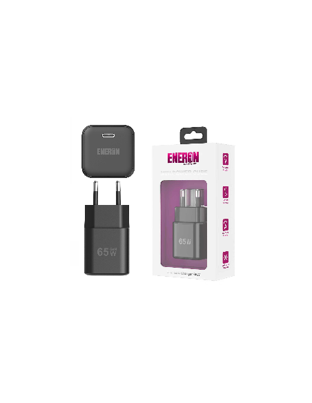 Ładowarka GaN 65W PowerCube Czarna ubs-c