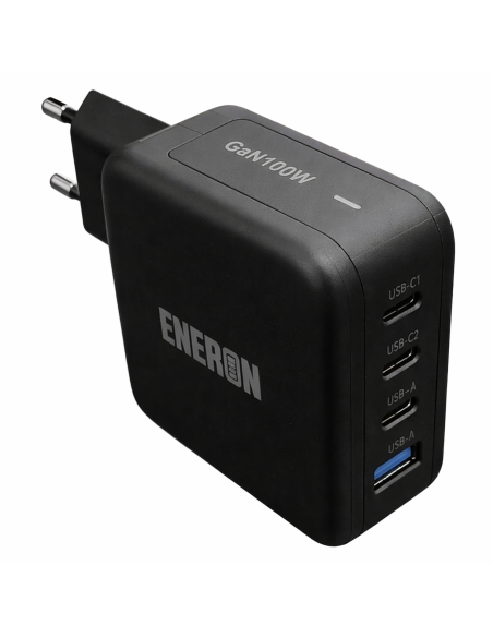 Ładowarka GaN Technology 100W 3xUSB-C USB-A czarna