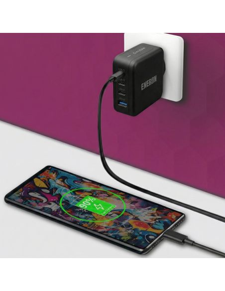 Ładowarka GaN Technology 100W 3xUSB-C USB-A czarna