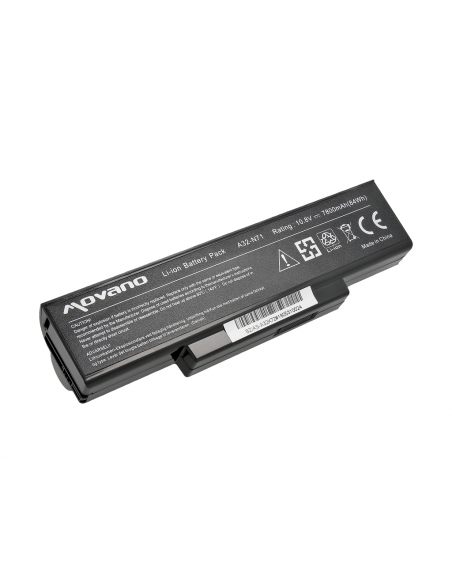 Bateria Movano Premium do Asus K72, K73, N73, X77 (7800mAh)