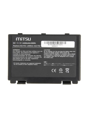 Bateria Mitsu do Asus F82, K40, K50, K60, K70