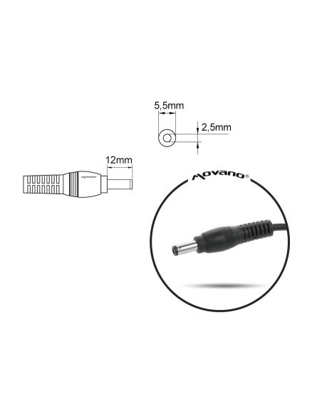 Zasilacz Mitsu 19v 6.3a (5.5x2.5) 120W do Asus, Toshiba, MSI, itd