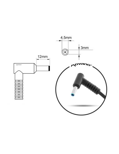 Zasilacz Movano 19.5v 7.7a (4.5x3.0 pin) 150W do Asus