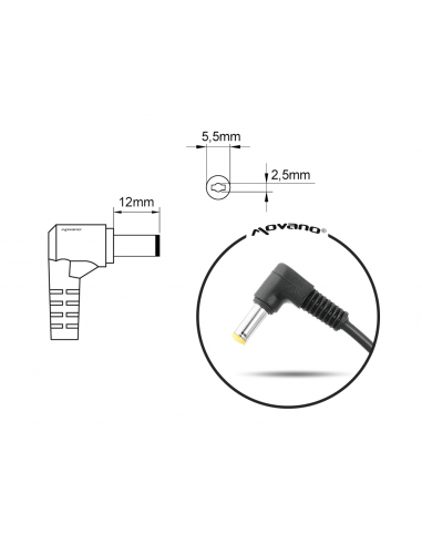 Zasilacz Mitsu 20v 2a (5.5x2.5) 40W do MSI, Medion, Lenovo, itd