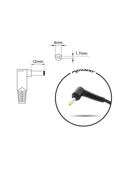 Zasilacz Mitsu 19v 2.1a (4.0x1.7) 40W do HP, Compaq, Toshiba