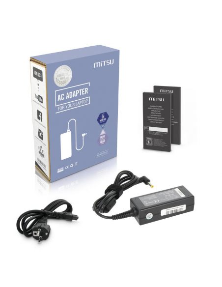 Zasilacz Mitsu 19v 2.1a (5.5x2.5) 40W do MSI, Fujitsu, Benq