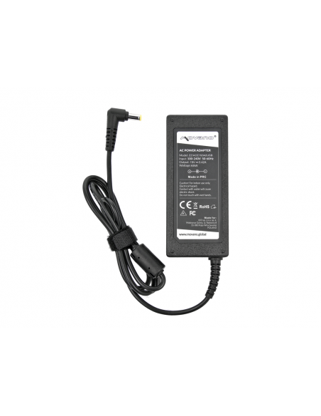 Zasilacz Movano 19v 3.42a (5.5x1.7) 65W z wyjsciem USB - Acer, Packard Bell