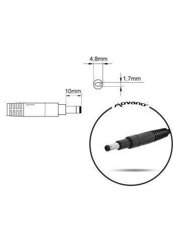 Zasilacz Movano 19.5v 3.33a (4.8x1.7) 65W do HP