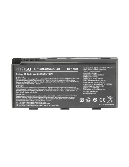 Bateria Mitsu do MSI GT660, GT780, GX780