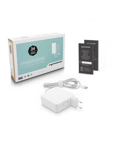 Zasilacz Movano 65W USB type C USB-C (white)