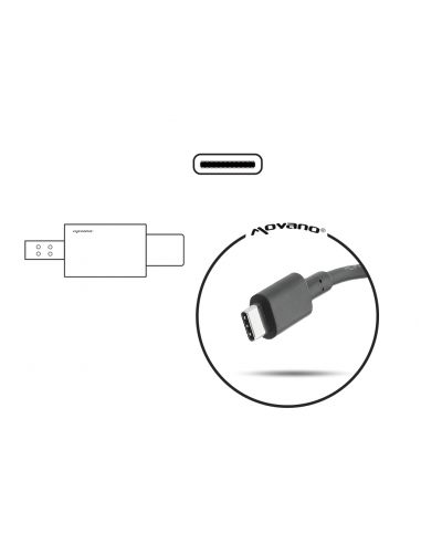 Zasilacz Movano 65W USB type C USB-C (black)