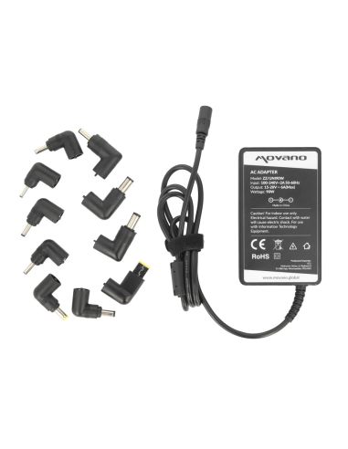Zasilacz Movano uniwersalny 90W - 10 wtyków - slim