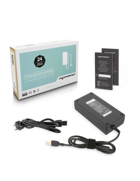 Zasilacz Movano 20v 11.5a (prostokątny 11.0x4.5 pin - Yoga) 230W do Lenovo