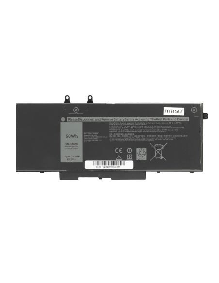Bateria Mitsu do Dell Latitude 14 (5410), 15 (5510)