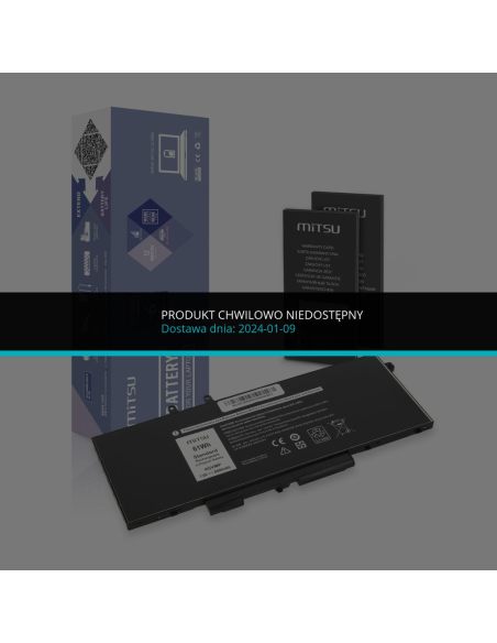 Bateria Mitsu do Dell Latitude 5400, 5500, 5510