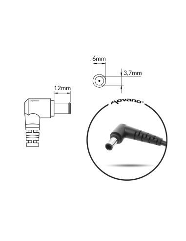 Zasilacz Movano 20v 14a (6.0x3.7 pin) 280W do Asus