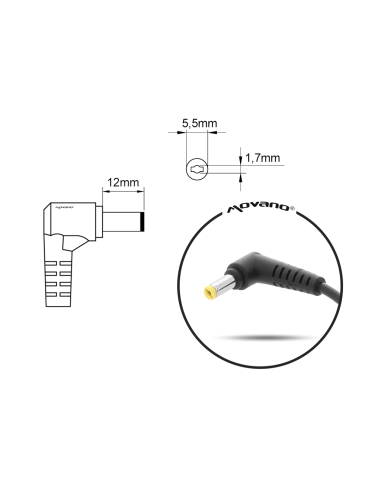 Zasilacz Movano 19.5v 6.92a (5.5x1.7) 135W do Acer