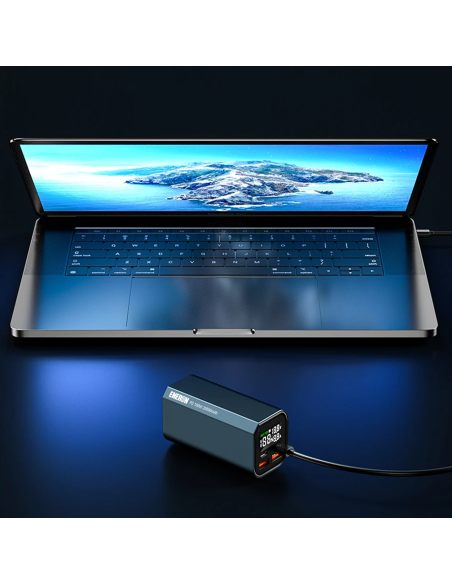 Powerbank SCHNELLLADEN 20000 mAh 4x USB/USB-C LEISTUNGSSTARK 100 W für LAPTOP/TELEFON – blau