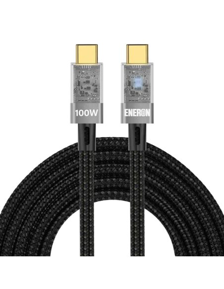 Kabel USB-C / USB-C 100W - SZYBKI - 2M oplot