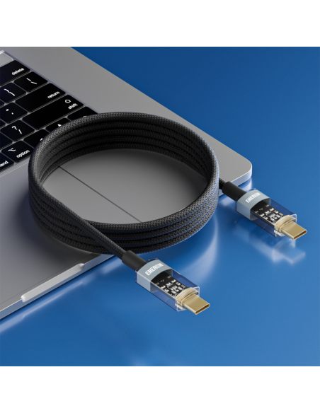 Kabel USB-C / USB-C 100W - SZYBKI - 2M oplot