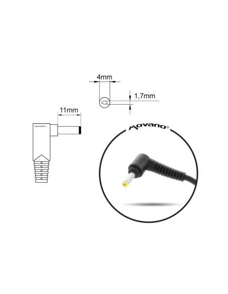 Zasilacz Mitsu 20v 3.25a (4.0x1.7) 65W do Lenovo