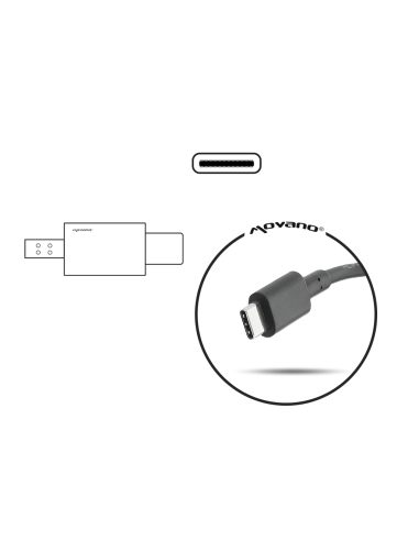 Zasilacz Movano 45W USB type C USB-C (black)