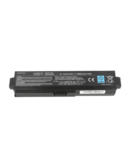 Bateria Mitsu do Toshiba L700, L730, L750 (6600mAh)
