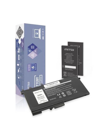 Bateria Mitsu do Dell Latitude E5280, E5480, E5580