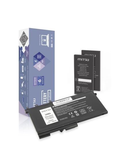 Bateria Mitsu do Dell Latitude E5280, E5480, E5580