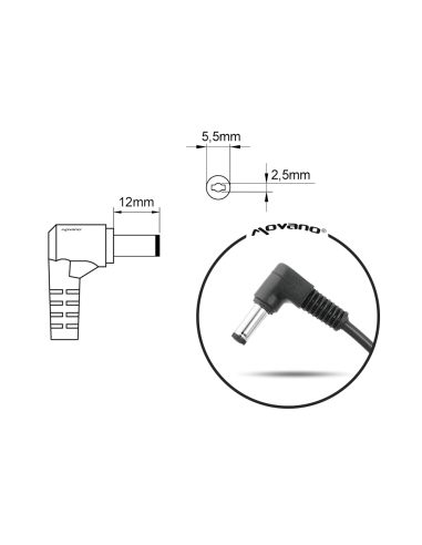 Zasilacz Movano 19.5v 10.3a (5.5x2.5) 200W do Clevo