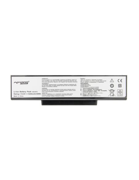 Bateria Movano Premium do Asus K72, K73, N73, X77 (5200mAh)
