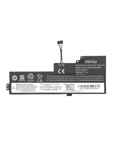 Bateria Mitsu do Lenovo ThinkPad T480, A475